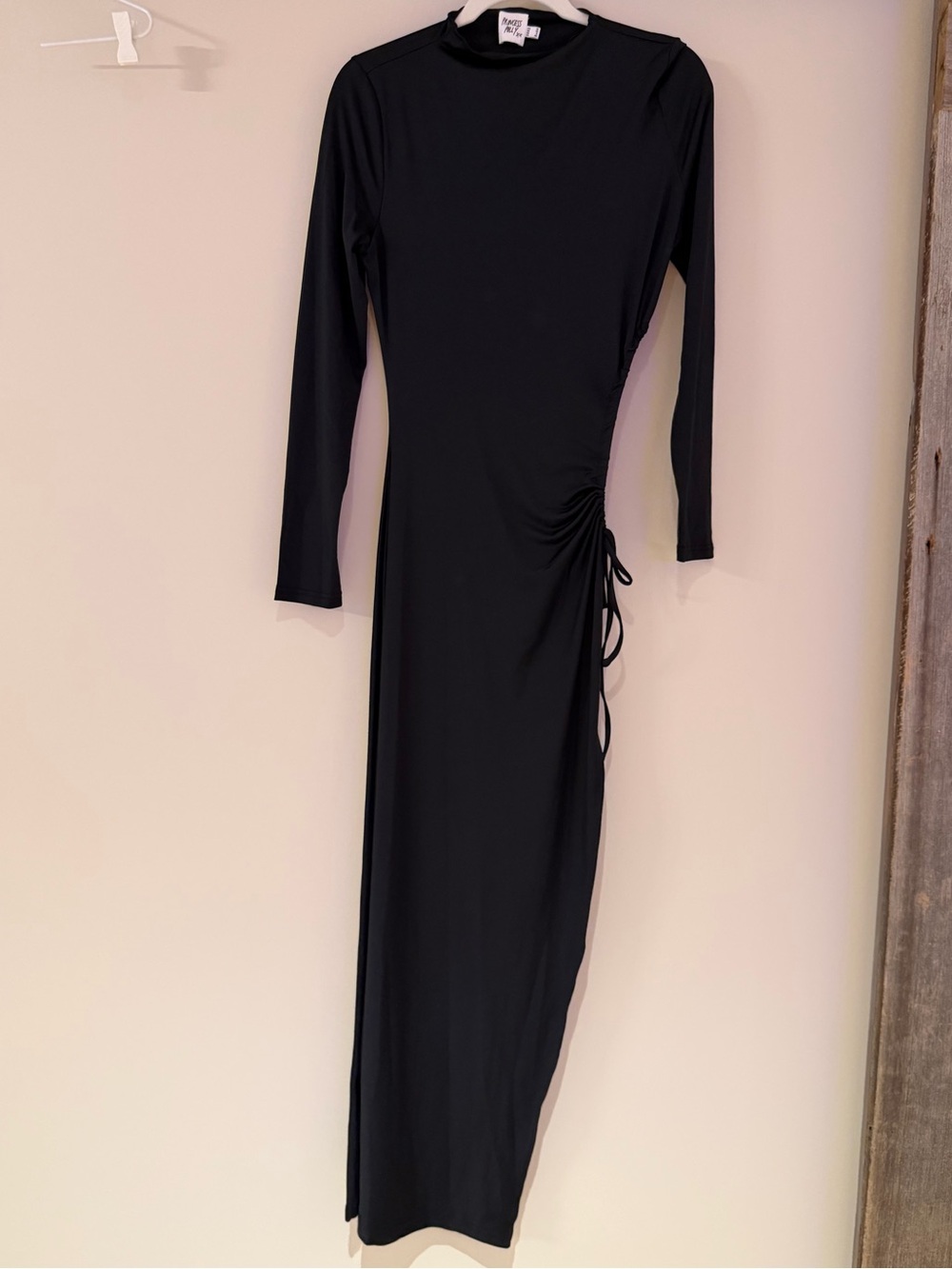 Princess Polly Black Hayward Long Sleeve Midi Dress